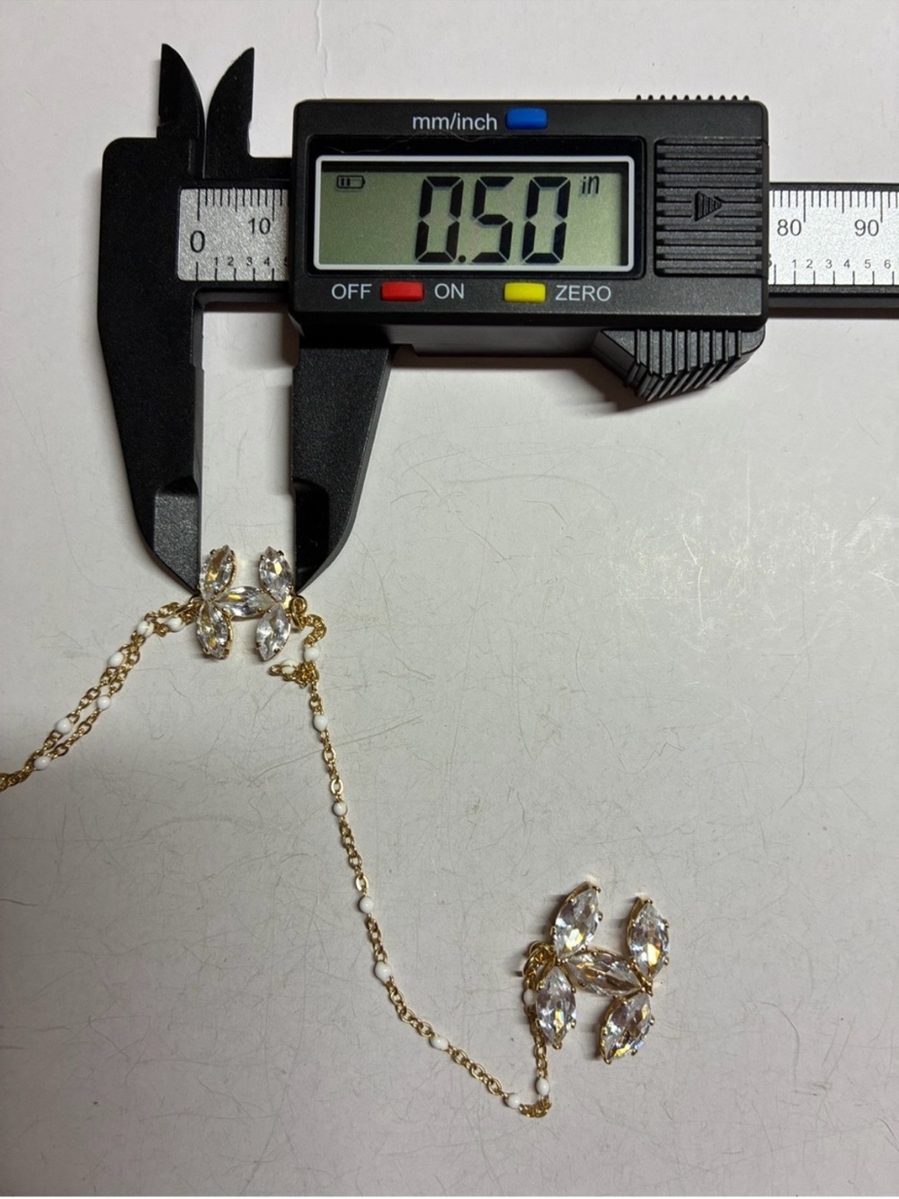 Luxury Gold Pearl Layered Lariat Necklace Set with Crystal Accents - Picture 8 of 13